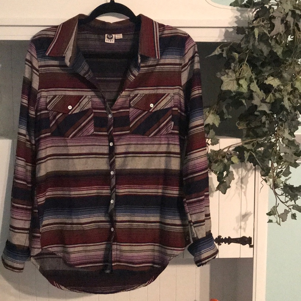 Long Sleeve Roxy Button Down